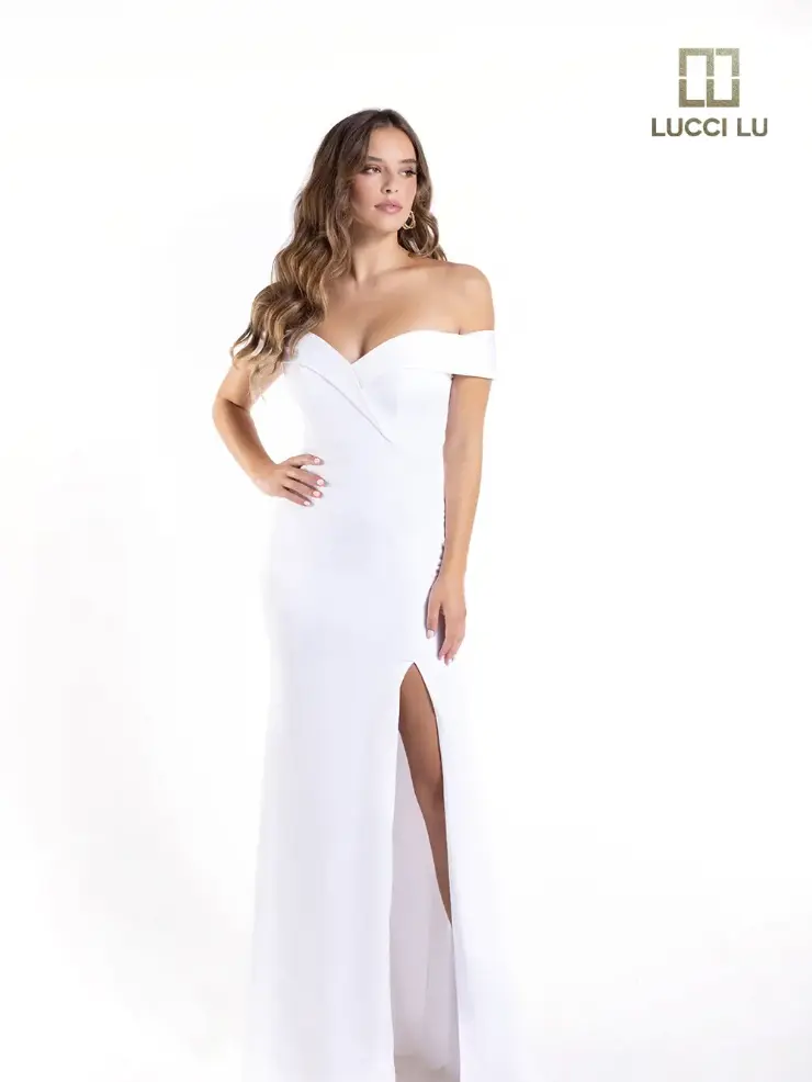 Lucci-Lu-8262-Sweetheart-Neckline-Zipper-Back-HighSlit-Stretch-Crepe-Fit-N-Flare-White-Evening-Dress-B-Chic-Fashions-Prom-Dress