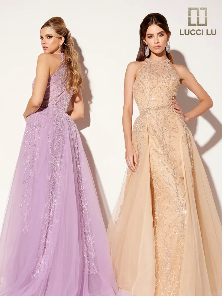 Lucci-Lu-C8034-High-Neckline-Closed-Back-Sweep-Train-Beaded-Tulle-A-Line-Lilac-Gold-Evening-Dress-B-Chic-Fashions-Prom-Dress