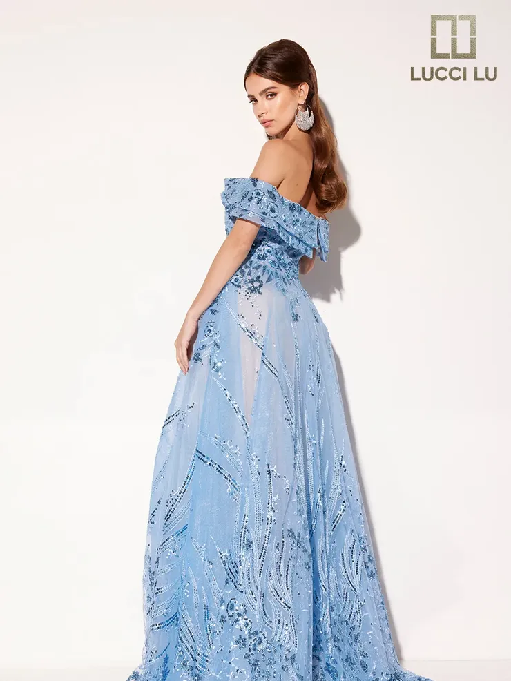 Lucci-Lu-C8035-V-Neck-Neckline-Open-Back-Sweep-Train-Beaded-Tulle-A-Line-Blue-Evening-Dress-B-Chic-Fashions-Prom-Dress