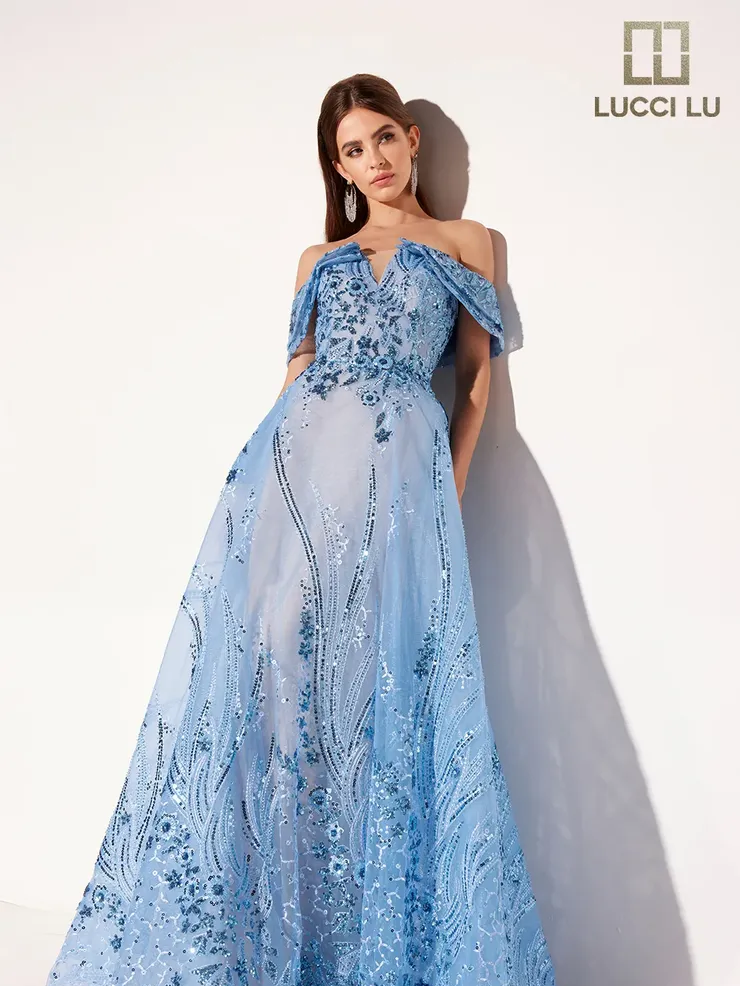 Lucci-Lu-C8035-V-Neck-Neckline-Open-Back-Sweep-Train-Beaded-Tulle-A-Line-Blue-Evening-Dress-B-Chic-Fashions-Prom-Dress