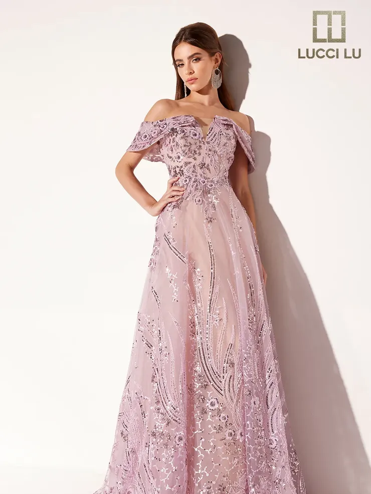 Lucci-Lu-C8035-V-Neck-Neckline-Open-Back-Sweep-Train-Beaded-Tulle-A-Line-Mauve-Evening-Dress-B-Chic-Fashions-Prom-Dress