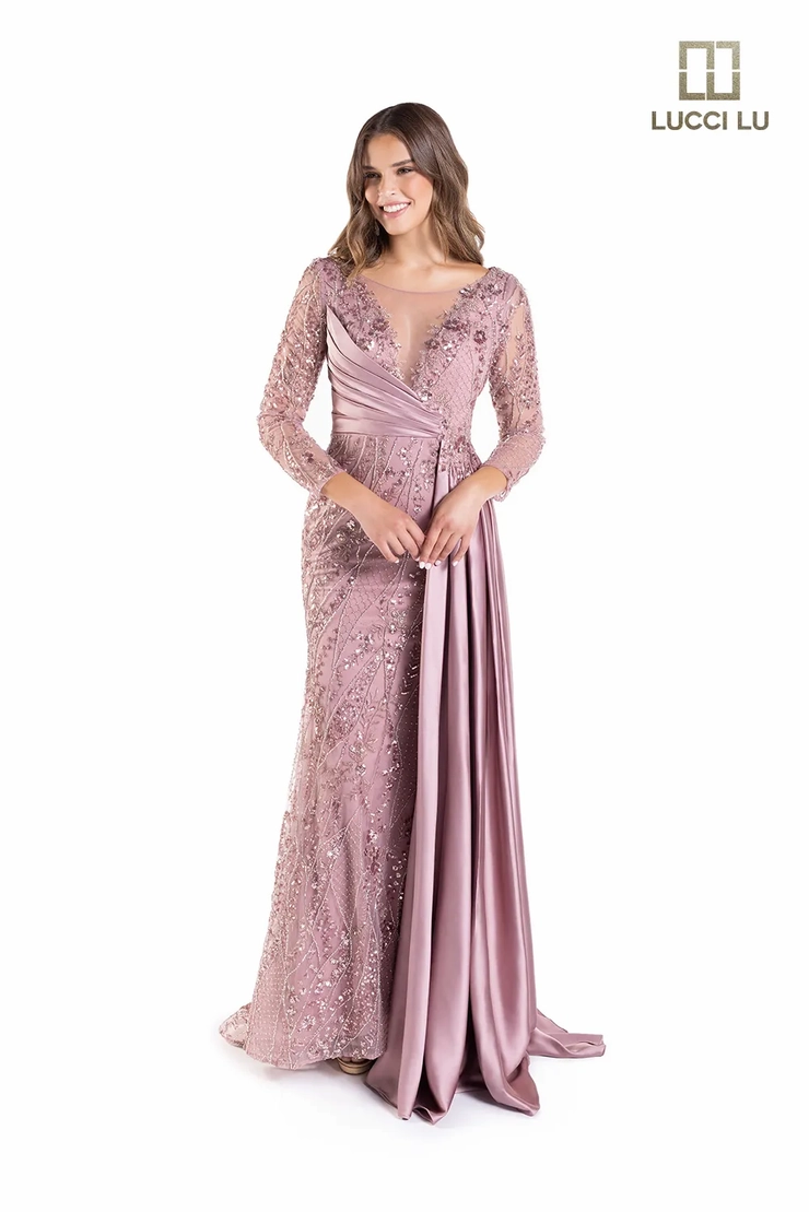 Lucci-Lu-C8043-Deep-V-Neckline-Closed-Back-Sweep-Train-Beaded-Tulle-A-Line-Dusty-Mauve-Evening-Dress-B-Chic-Fashions-Prom-Dress