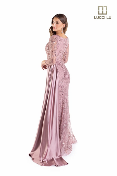 Lucci-Lu-C8043-Deep-V-Neckline-Closed-Back-Sweep-Train-Beaded-Tulle-A-Line-Dusty-Mauve-Evening-Dress-B-Chic-Fashions-Prom-Dress