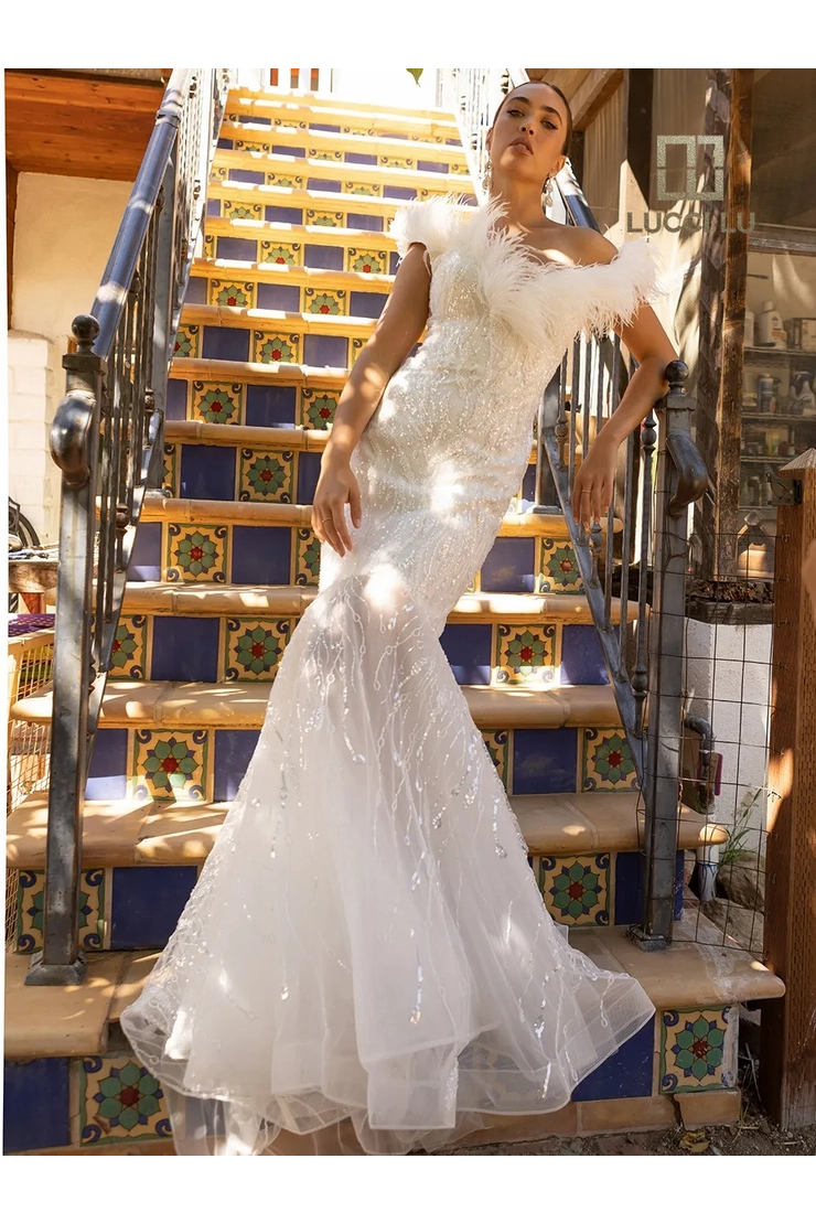 Lucci-Lu-C8051-Sweetheart-Neckline-Open-Back-Sweep-Train-Beaded-Tulle-Mermaid-White-Evening-Dress-B-Chic-Fashions-Prom-Dress