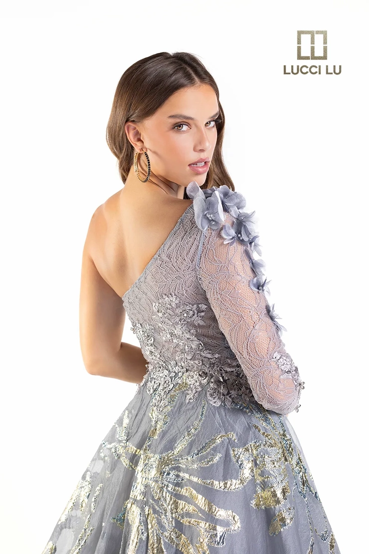 Lucci-Lu-C8054-One-Shoulder-Neckline-Side-Zipper-Sweep-Train-Brocade-Embroidered-Lace-Ball-Gown-Dusty-Blue-Evening-Dress-B-Chic-Fashions-Prom-Dress