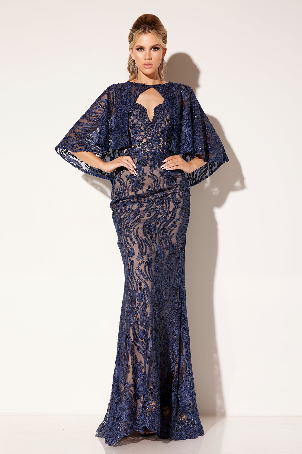 Lucci-Lu-C8086-Deep-V-Neckline-Open-Back-Sweep-Train-Embroidered-Tulle-Mermaid-Navy-Evening-Dress-B-Chic-Fashions-Prom-Dress