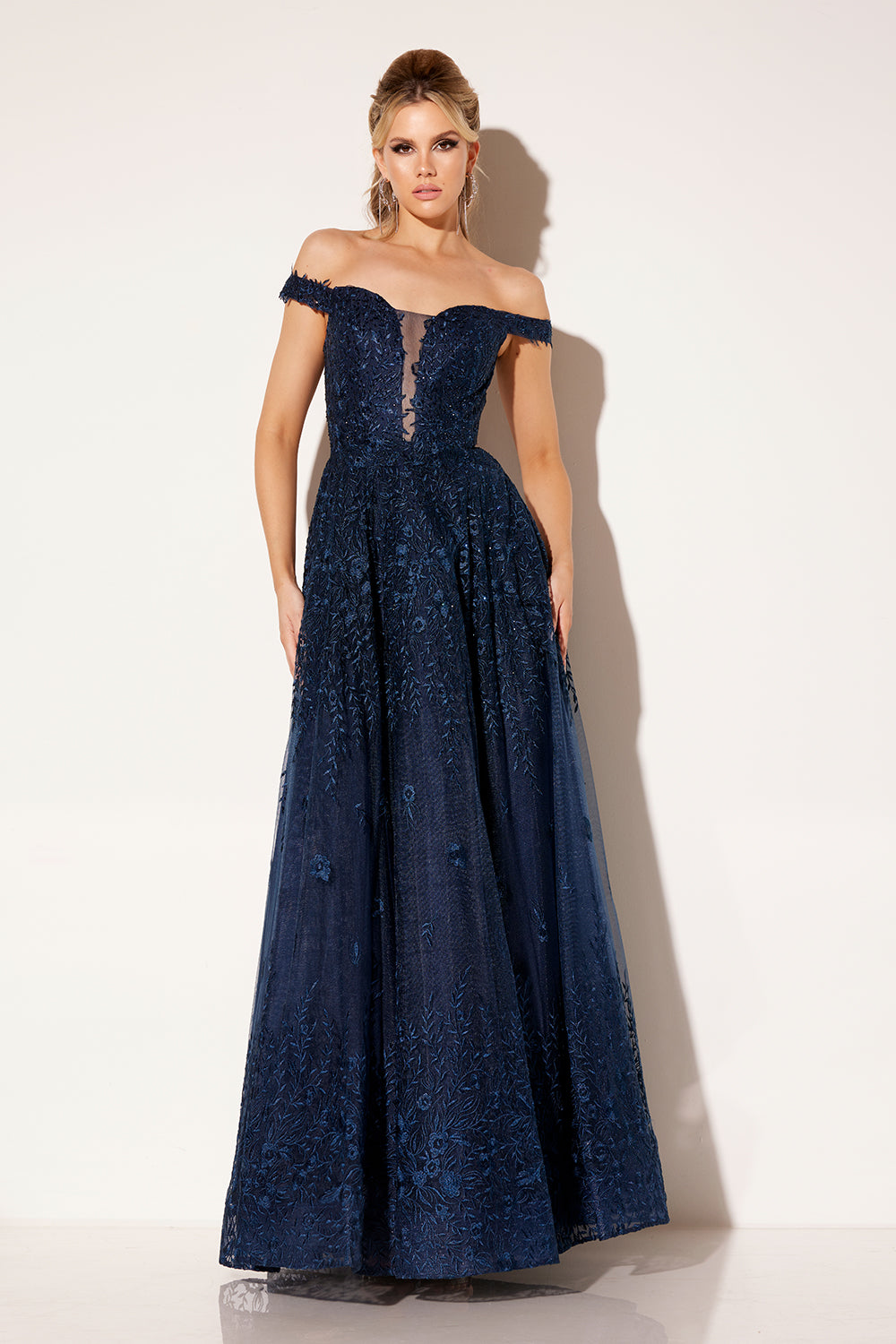 Lucci-Lu-C8090-Deep-V-Neckline-Open-Back-Embroidered-Tulle-A-Line-Navy-Evening-Dress-B-Chic-Fashions-Prom-Dress