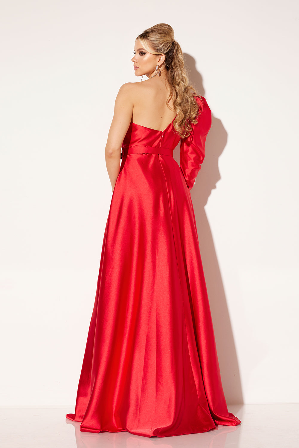 Lucci-Lu-C8098-One-Shoulder-Neckline-Zipper-Back-High-Slit-Satin-A-Line-Red-Evening-Dress-B-Chic-Fashions-Prom-Dress