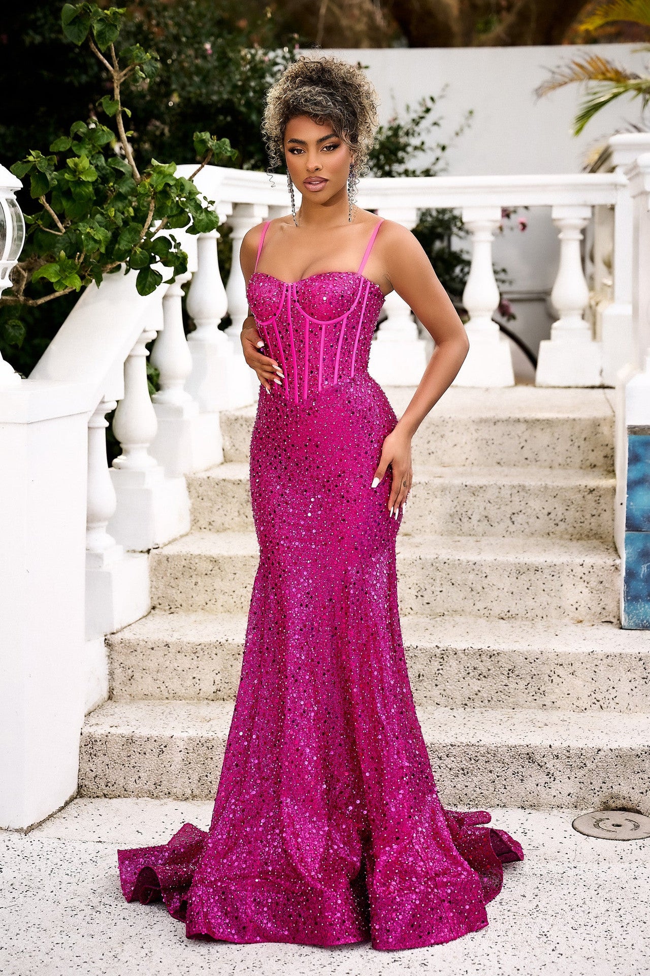 Portia & Scarlett PS22036 B Chic Fashions Long Dress Evening Gowns