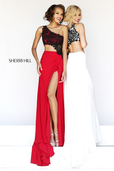 Sherri Hill 21252 (Only Size 4 Red/NUDE FINAL SALE)