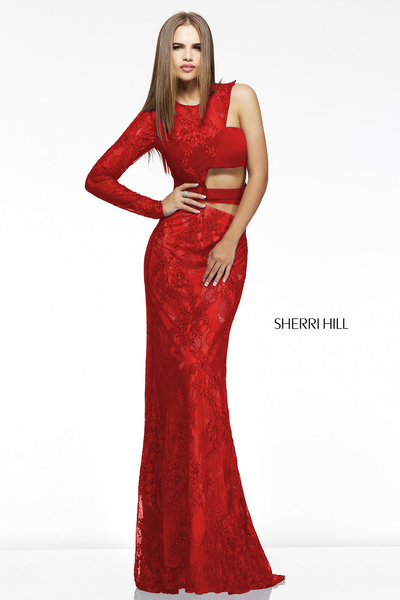 Sherri Hill 21279 (ONLY SIZE 4 & 6 RED FINAL SALE)