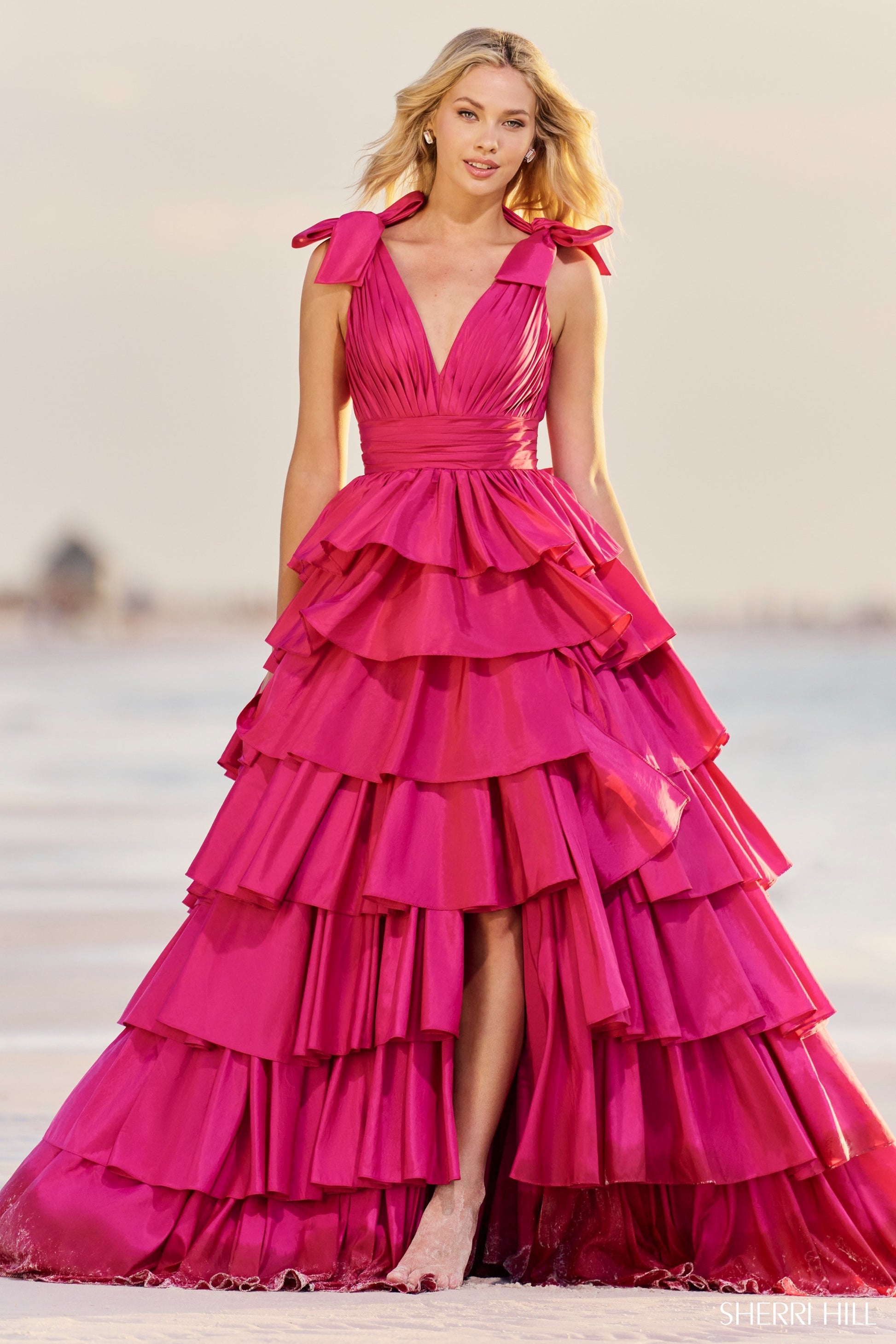 Sherri-Hill-56035-Plunging-Neckline-Ball-Gowns-Taffeta-Fabric-Fuchsia-Long-Dress-Evening-Gown-Prom-Dress-Sherri-Hill-2024