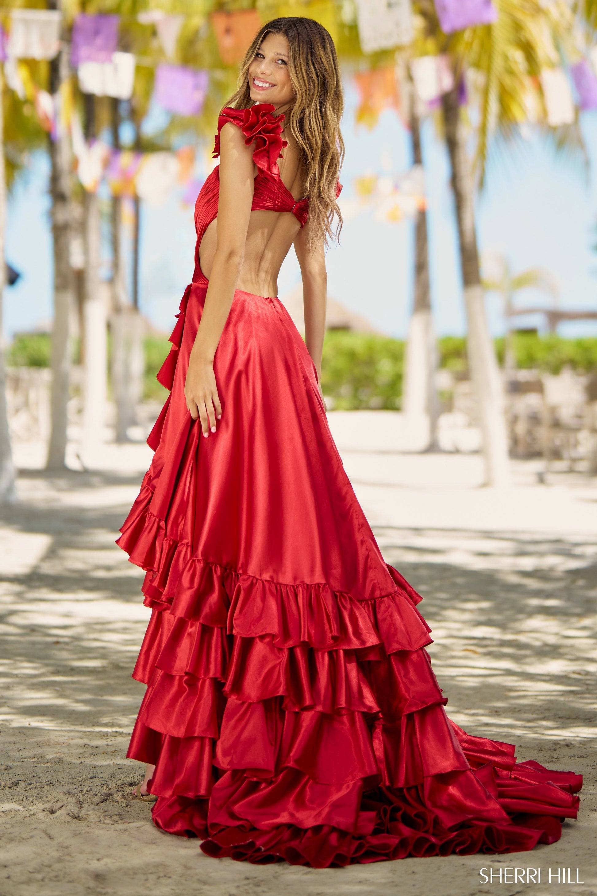 Shop Sherri Hill 56057 V-Neck Neckline A-Line Taffeta Fabric Long Dress Evening Gown Prom Dress Sherri Hill 2024 Ocean Blue / 000 Shop Sherri Hill 56057 V-Neck Neckline A-Line Taffeta Fabric Long Dress Evening Gown Prom Dress Sherri Hill 2024 Ocean Blue / 000