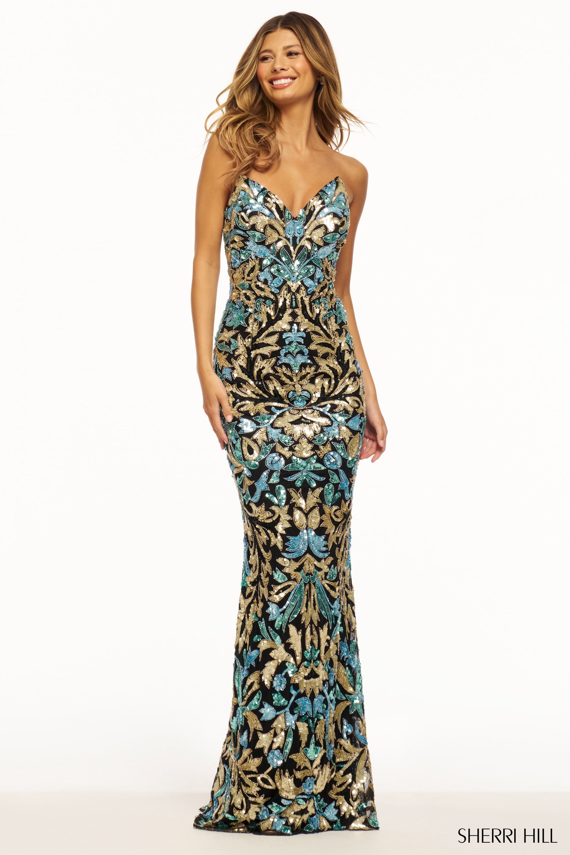 Sherri-Hill-56080-Sweetheart-Neckline-Column-Fitted-Sequin-Fabric-Black-Gold-Light-Blue-Long-Dress-Evening-Gown-PromDress-Sherri-Hill-2024
