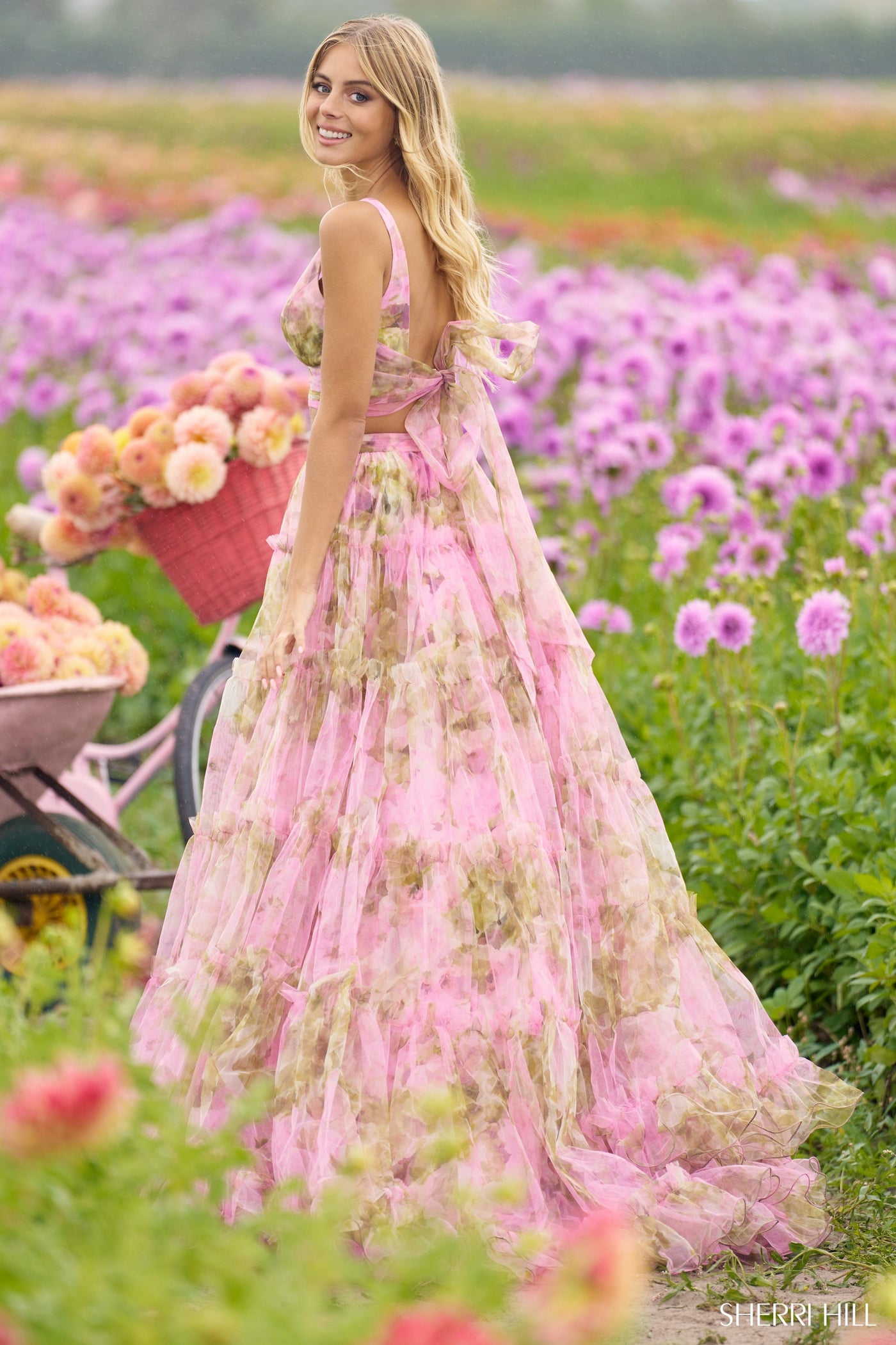 Sherri-Hill-56342-V-Neck-Neckline-Ball-Gowns-Two-Piece-Tulle-Fabric-Light-Pink-Print-Long-Dress-Evening-Gown-Prom-Dress-Sherri-Hill-2024
