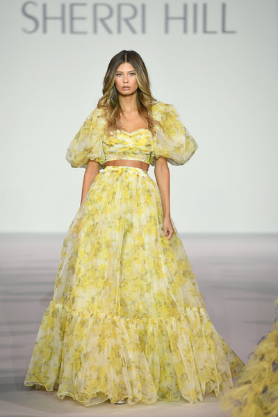 Sherri Hill 56378 Prom Dress - Yellow-Rose | NewYorkDress
