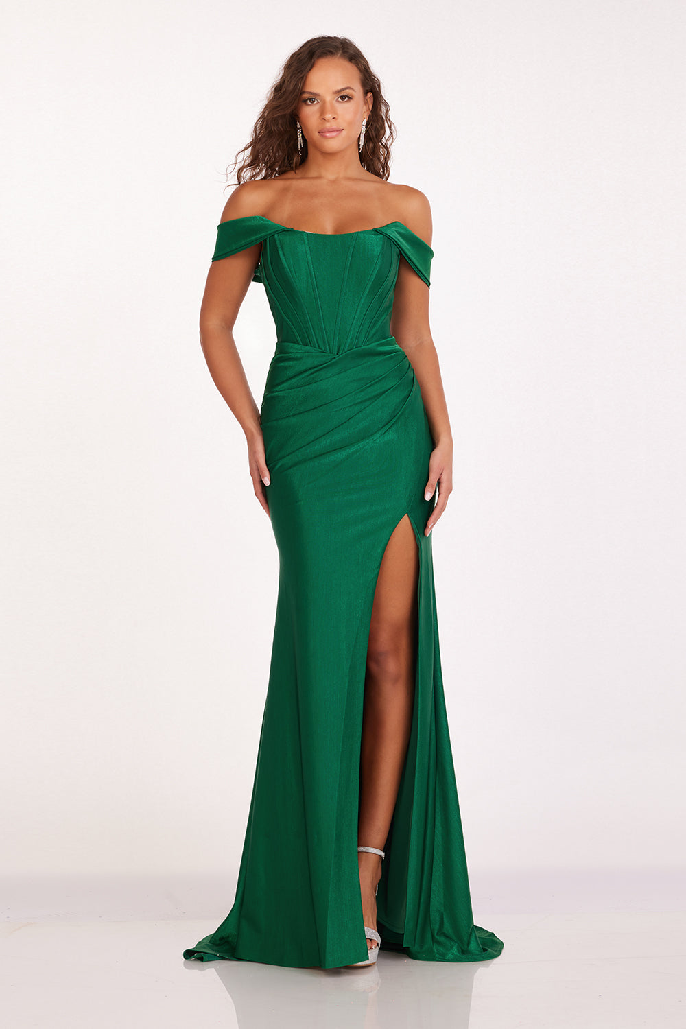 abby-paris-90252-straight-neckline-corset-knit-fit-and-flare-wslit-emerald-evening-dress-b-chic-fashions-prom-dress