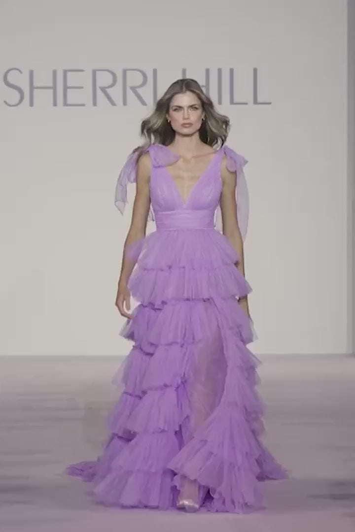 Sherri-Hill-56066-V-Neck-Neckline-Ball-Gown-Tulle-Fabric-Lilac-Long-Dress-Evening-Gown-Prom-Dress-Sherri-Hill-2024