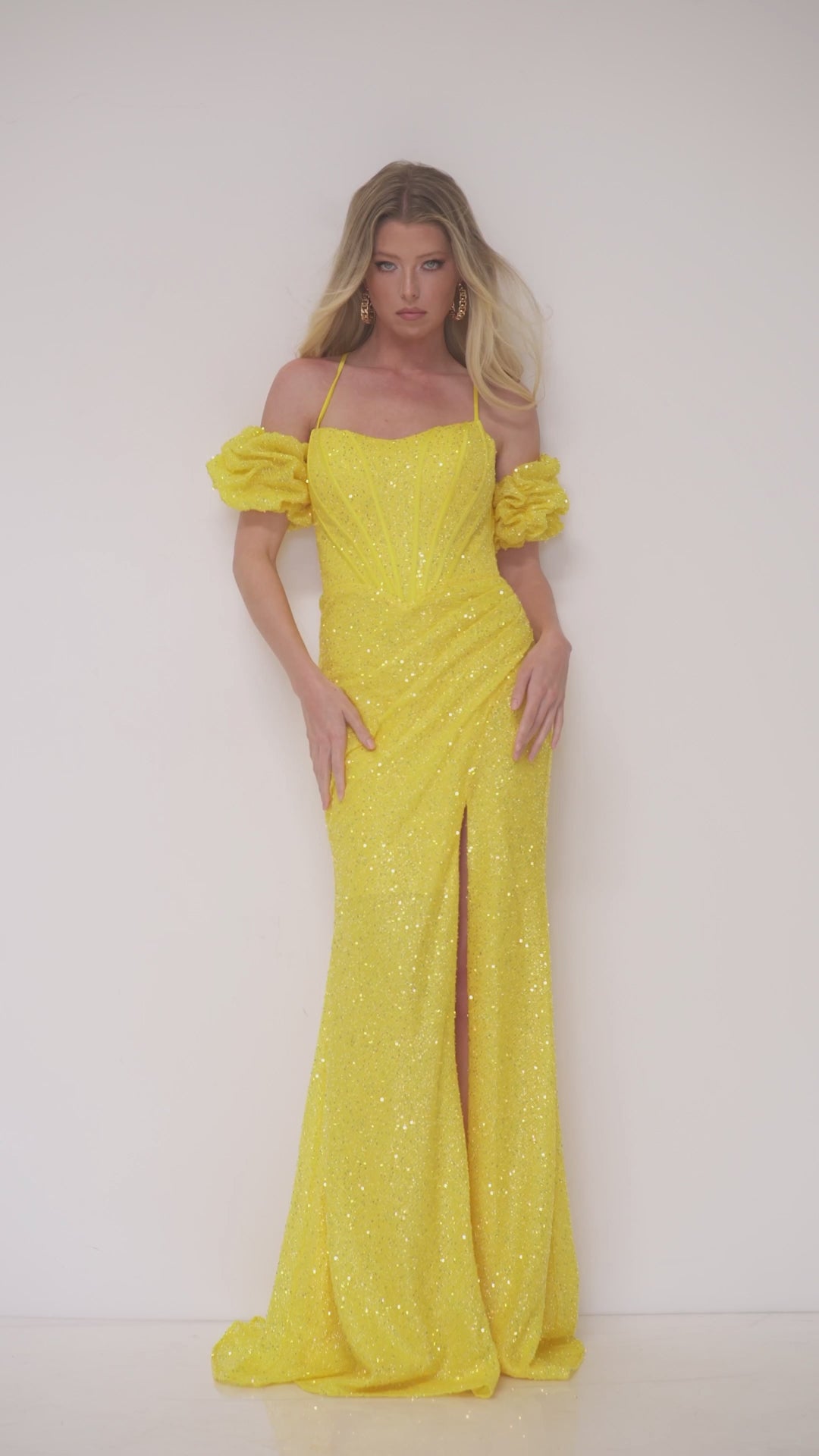 Lucci-Lu-1302-Sweetheart-Neckline-Open-Back-High-Slit-Sequins-Fit-N-Flare-Yellow-Evening-Dress-B-Chic-Fashions-Prom-Dress