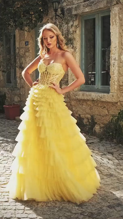 Alyce-61553-Sweetheart-Neckline-Lace-up-Back-CorsetLace-Tulle-Ball-Gown-Light-Yellow-Evening-Dress-B-Chic-Fashions-Prom-Dress