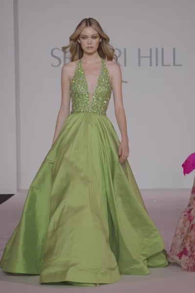 Sherri-Hill-56213-Halter-Neckline-Ball-Gown-Beaded-Taffeta-Fabric-Chartreuse-Long-Dress-Evening-Gown-Prom-Dress-Sherri-Hill-2024