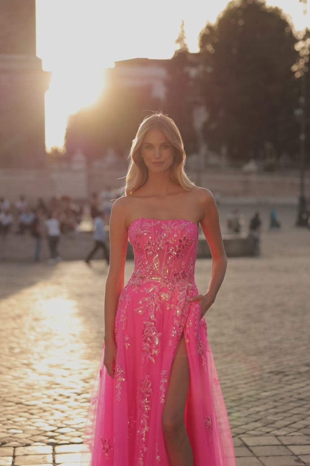 La-Femme-32137-Sweetheart-Neckline-Zipper-Back-High-Slit-Print-Sequin-A-Line-Neon-Pink-Evening-Dress-B-Chic-Fashions-Prom-Dress