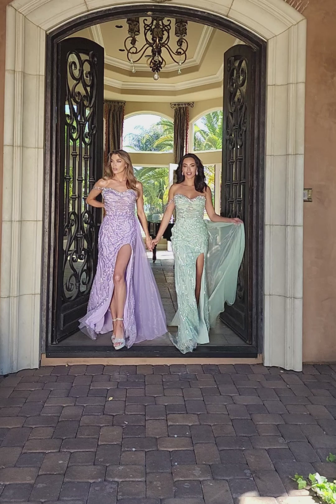 Lucci-Lu-1330-Sweetheart-Neckline-Open-Back-High-Slit-Embroidered-Tulle-Fit-N-Flare-Lilac-Sage-Evening-Dress-B-Chic-Fashions-Prom-Dress