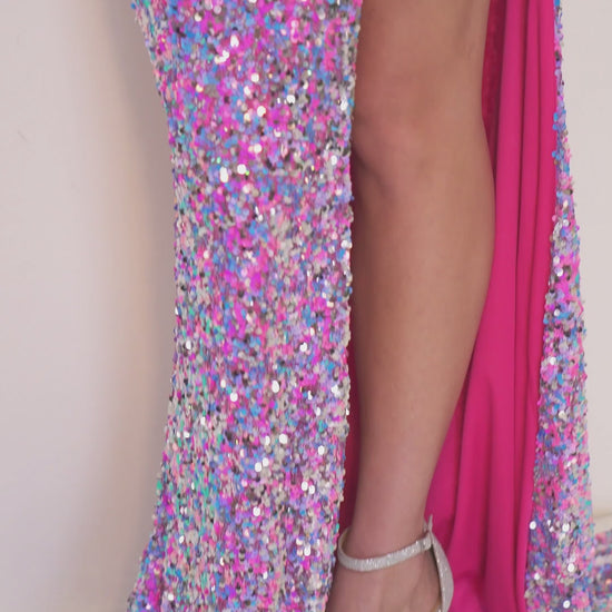 Lucci-Lu-1291-Deep-V-Neckline-Open-Back-High-Slit-Sequins-Fit-N-Flare-Violet-Evening-Dress-B-Chic-Fashions-Prom-Dress