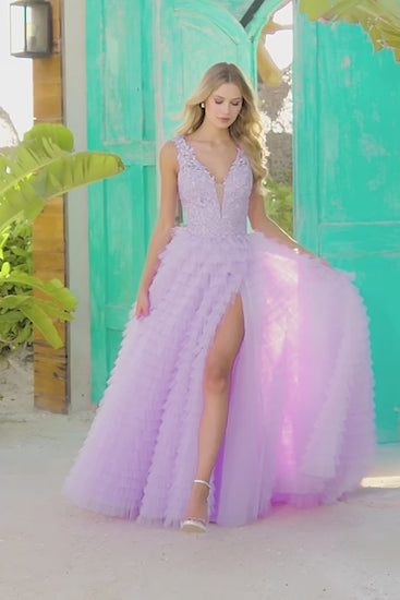 Sherri-Hill-56086-V-Neck-Neckline-Ball-Gown-Tulle-Lace-Fabric-Lilac-Long-Dress-Evening-Gown-Prom-Dress-Sherri-Hill-2024