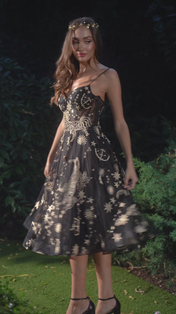 Andrea-and-Leo-A0823-Sweetheart-Neckline-Midrise-Back-Slit-Lace-Sheath-Black-Nude-Evening-Dress-B-Chic-Fashions-Prom-Dress