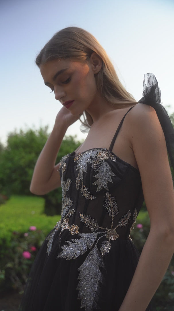 Andrea-and-Leo-A1227-Sweetheart-Neckline-Mid-Open-Back-Beaded-A-Line-Black-Evening-Dress-B-Chic-Fashions-Prom-Dress