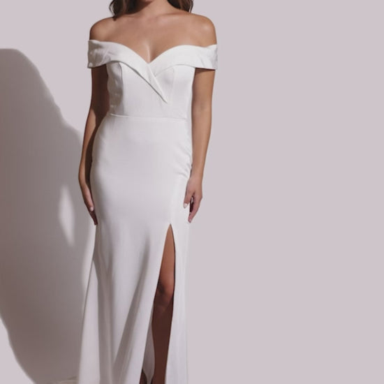 Lucci-Lu-8262-Sweetheart-Neckline-Zipper-Back-HighSlit-Stretch-Crepe-Fit-N-Flare-White-Evening-Dress-B-Chic-Fashions-Prom-Dress