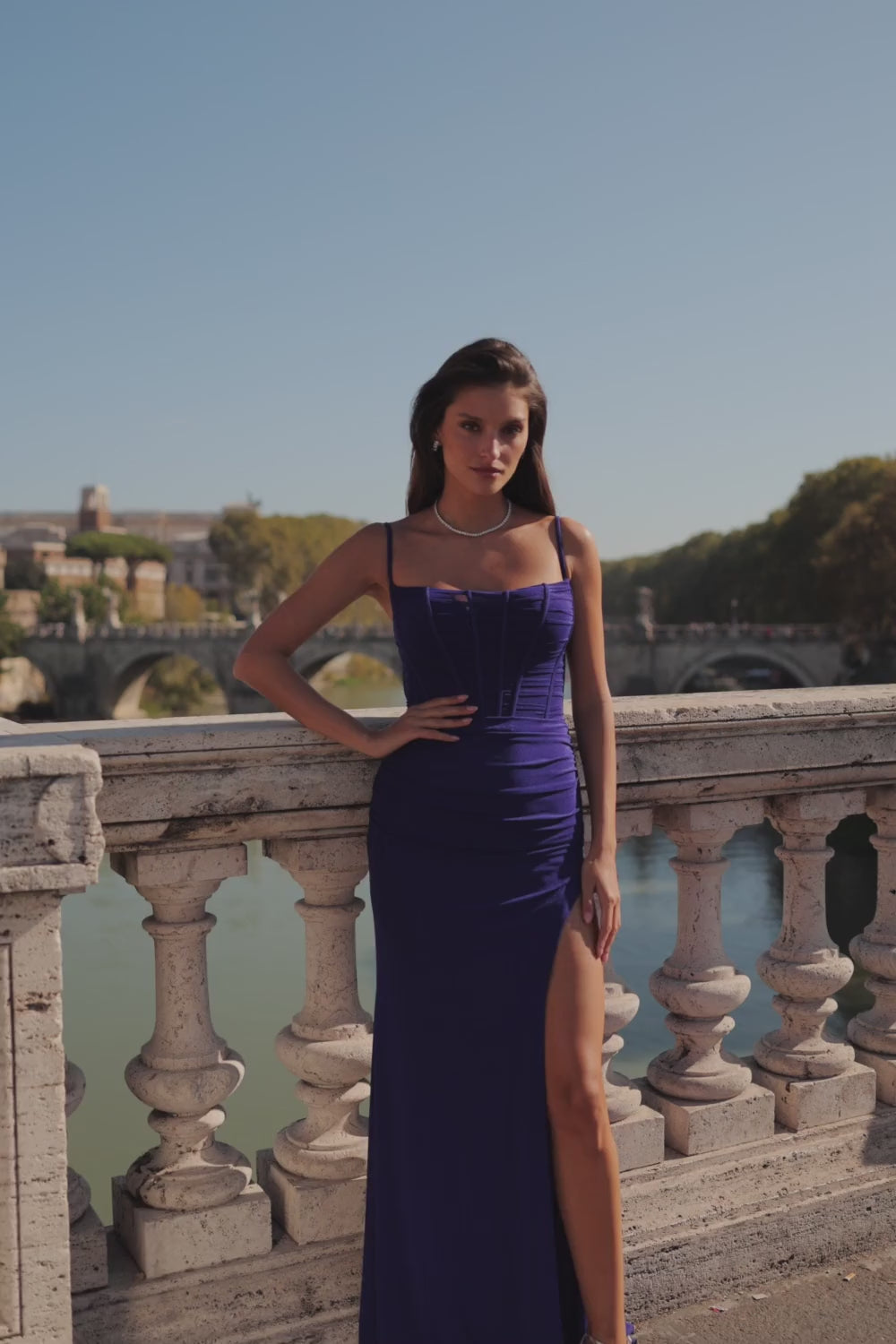 La-Femme-32161-Square-Neckline-Zipper-Back-High-Slit-Net-Jersey-Column-Fitted-Indigo-Evening-Dress-B-Chic-Fashions-Prom-Dress
