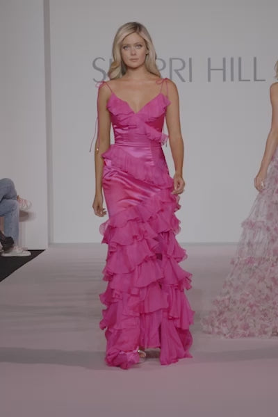 Sherri-Hill-56394-V-Neck-Neckline-Fitted-Chiffon-Fabric-Bright-Pink-Long-Dress-Evening-Gown-Prom-Dress-Sherri-Hill-2024