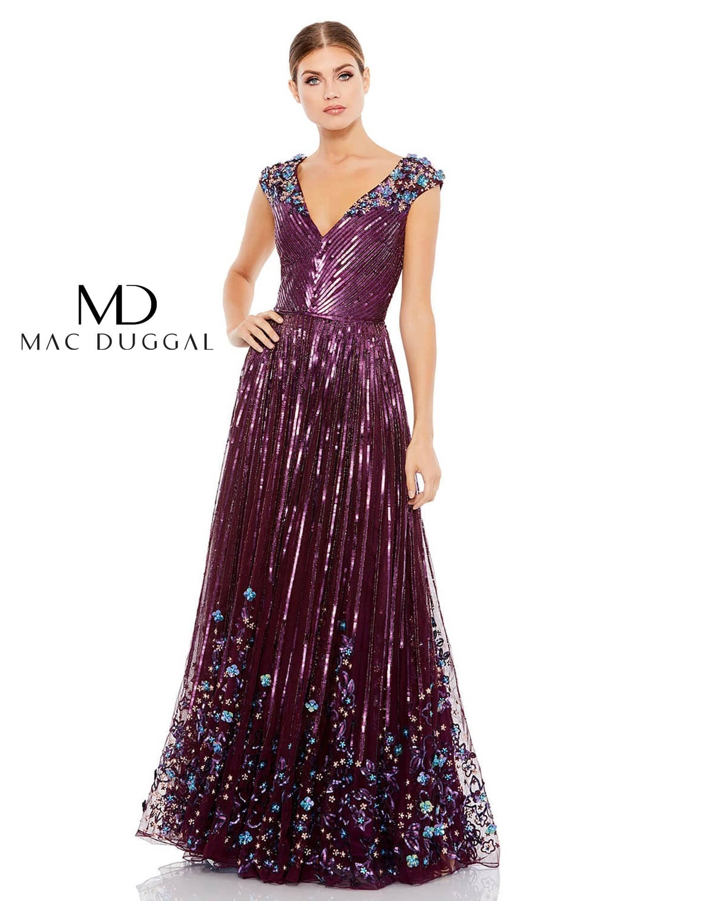 Mac Duggal 5223 B Chic Fashions Long Dress Evening Gowns