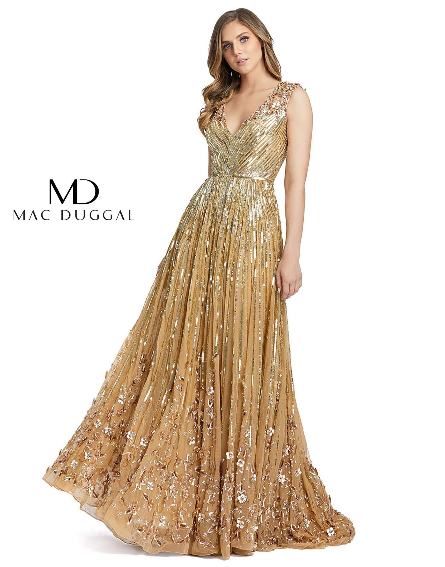 Mac Duggal 5223 B Chic Fashions Long Dress Evening Gowns