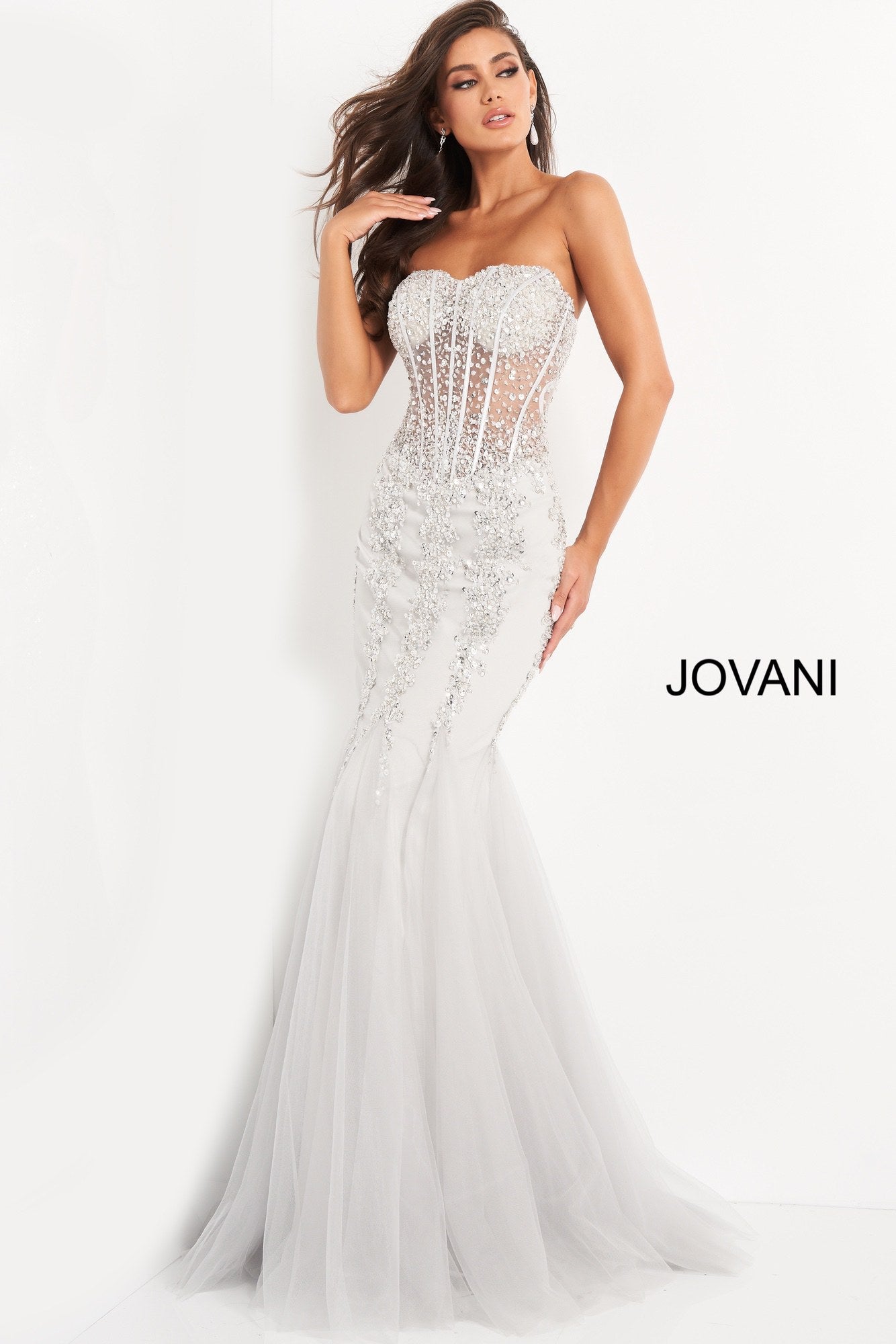 Jovani 5908 B Chic Fashions Long Dress Evening Gowns