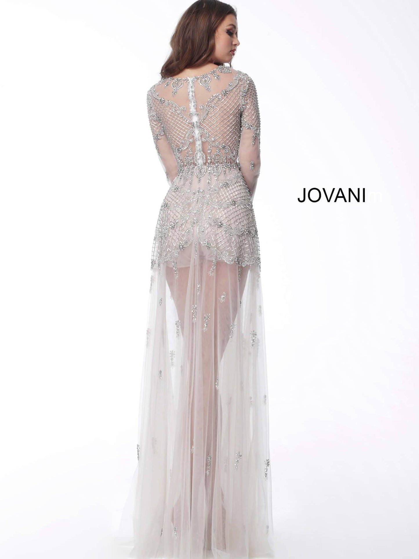 Jovani 62991 (ONLY SIZE 4 OFFWHITE final sale) - B Chic Fashions