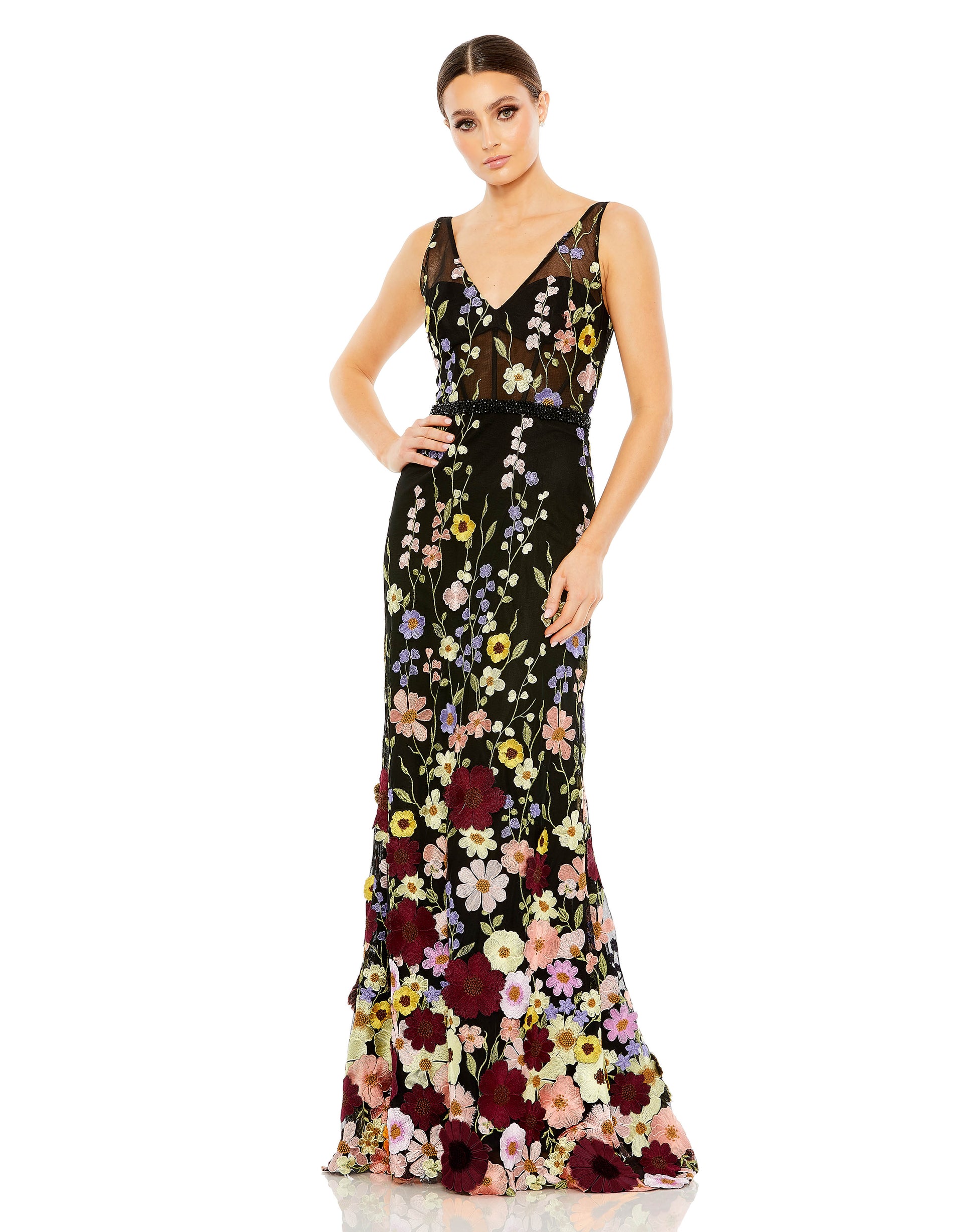 Mac Duggal 68200 B Chic Fashions Long Dress Evening Gowns