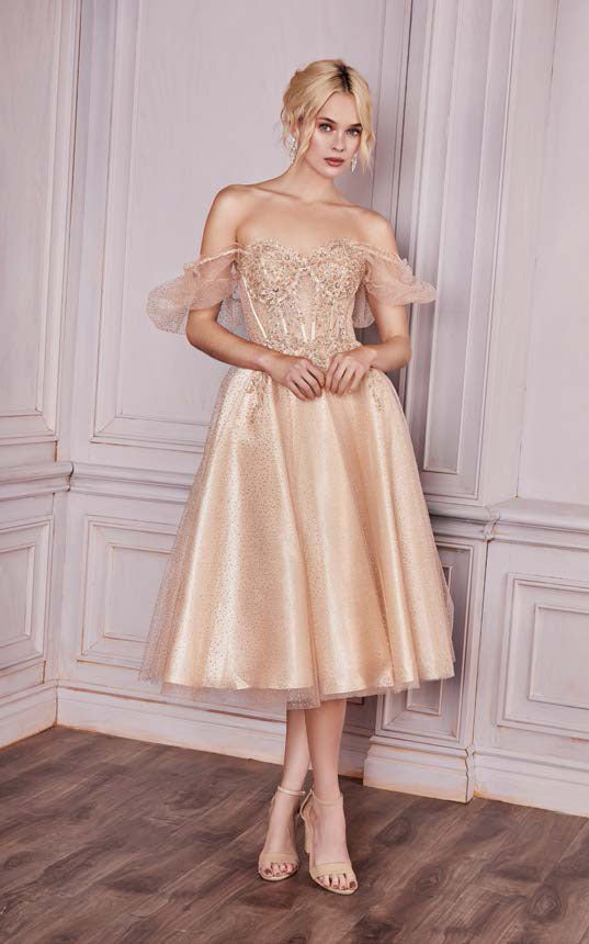 Cinderella Divine CD0187 PRE ORDER SHIPS 4-6 WEEKS B Chic Fashions Midi Dress Evening Gowns