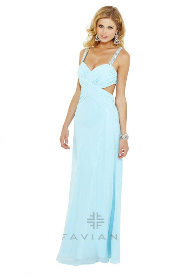 Faviana 7119 (Final Sale Size 2 Aqua Blue) - B Chic Fashions