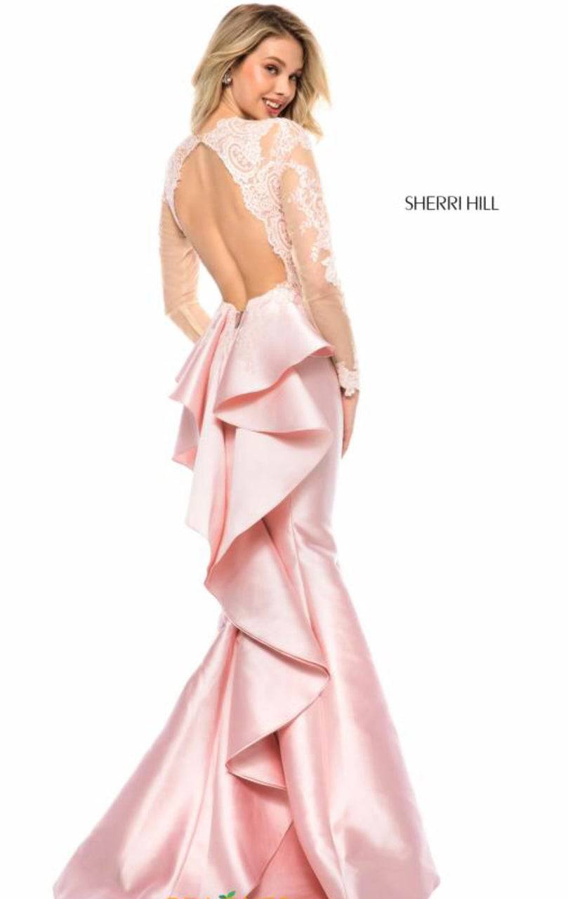 Sherri Hill 51606 (ONLY SIZE 8 BLUSH) - B Chic Fashions