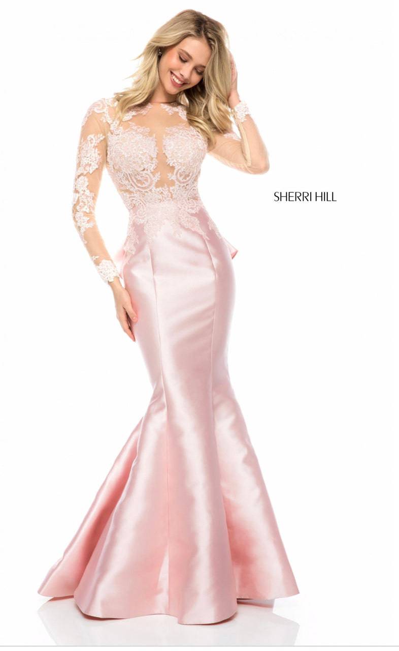 Sherri Hill 51606 (ONLY SIZE 8 BLUSH) - B Chic Fashions