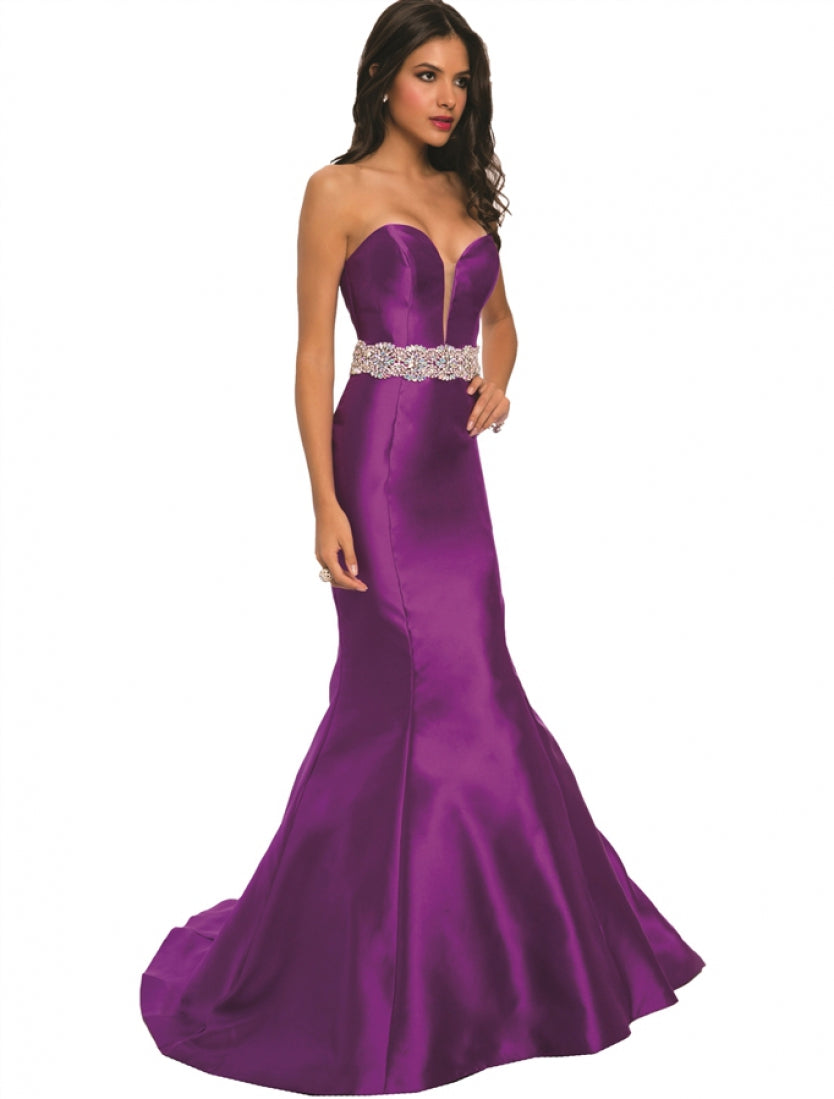 Jovani 23951 High Slit One Shoulder