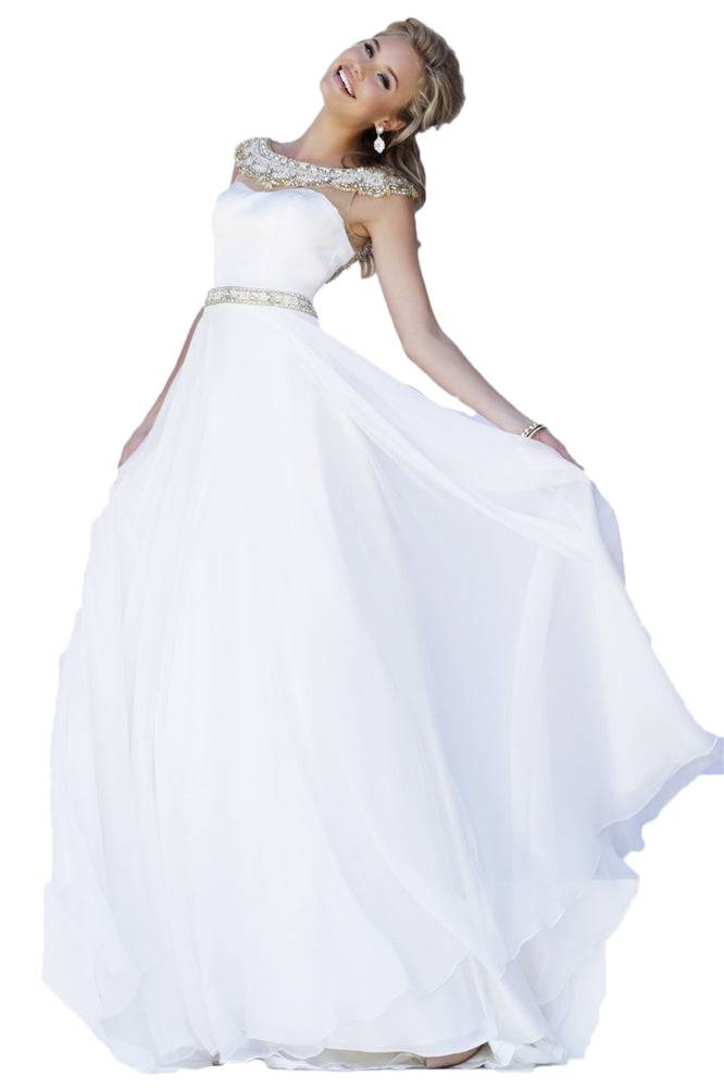 Sherri Hill 32220 (ONLY SIZE 6 IVORY FINAL SALE) - B Chic Fashions