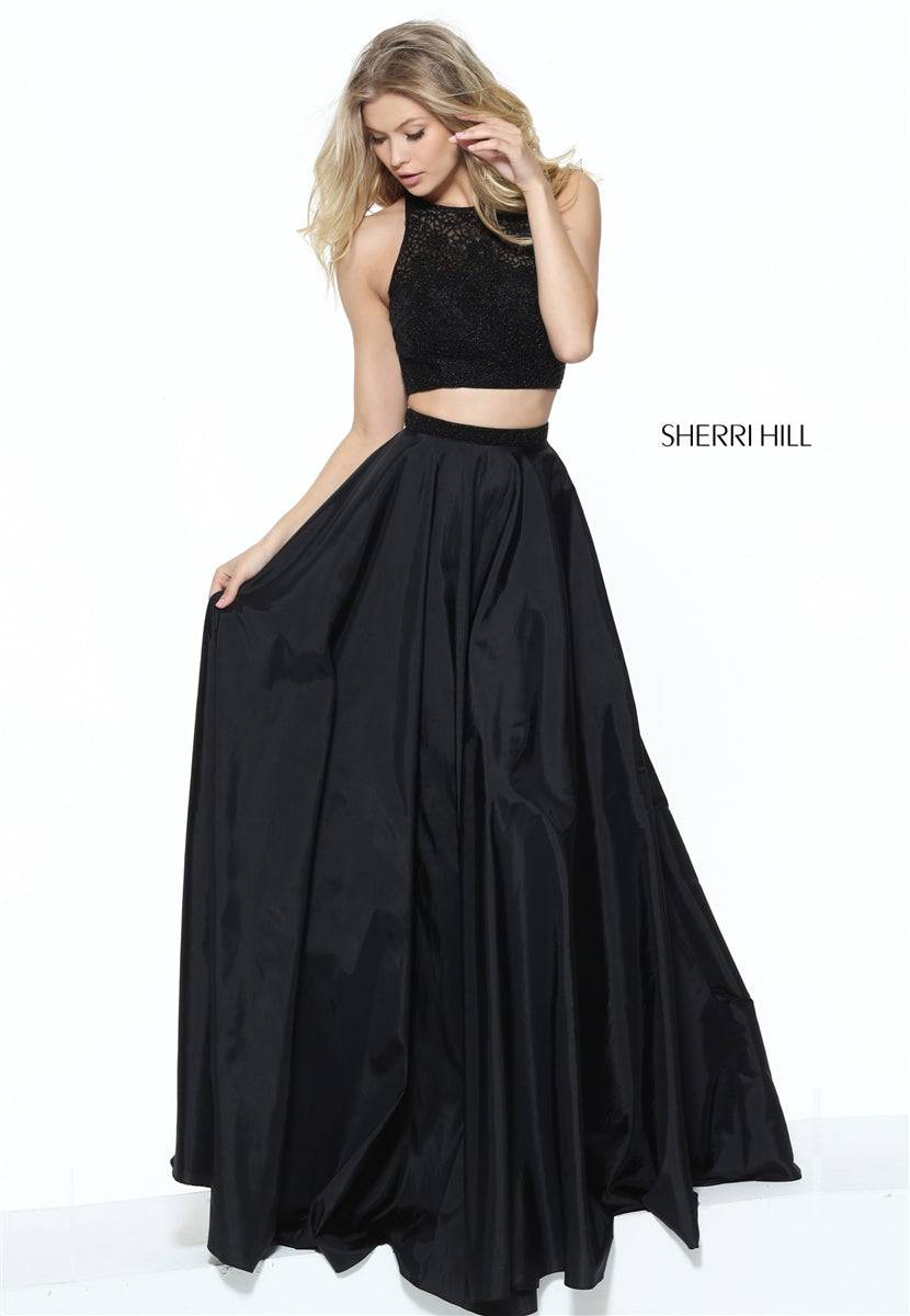 Sherri Hill 50803 (Only size 0 navy FINAL SALE) - B Chic Fashions