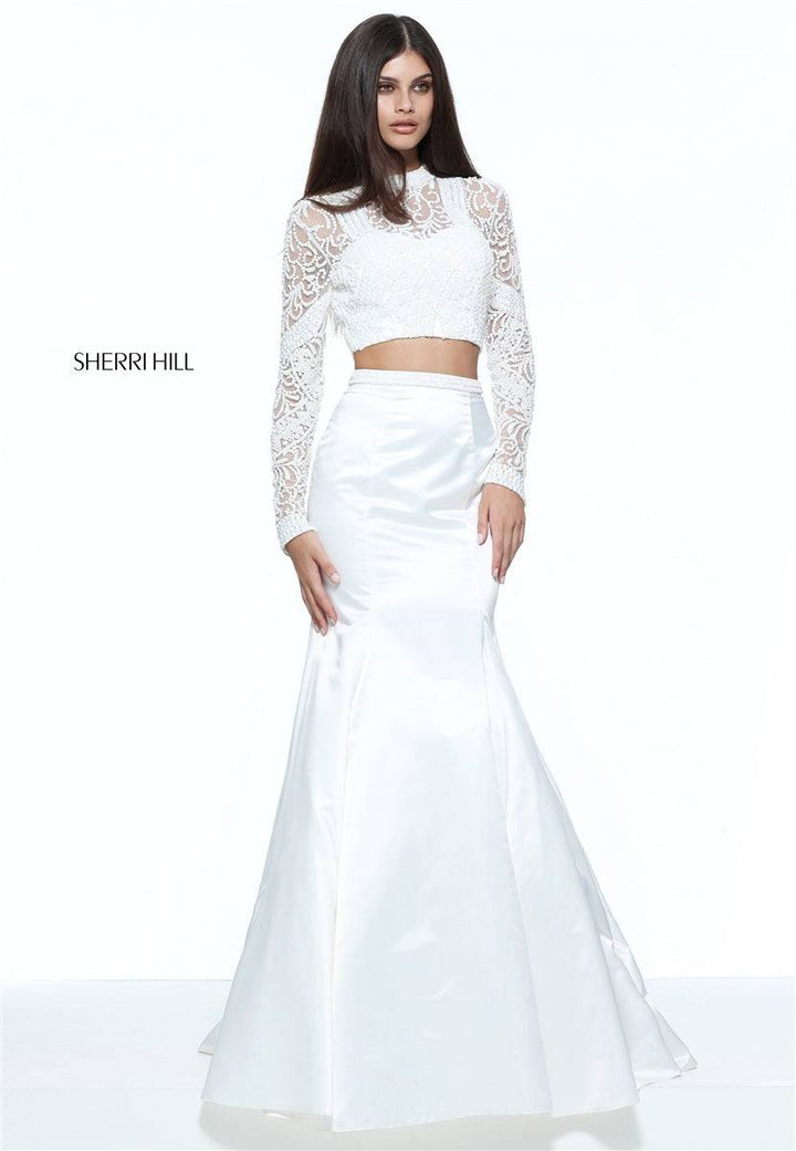 Sherri Hill 51107 (Only size 0 ivory FINAL SALE) - B Chic Fashions