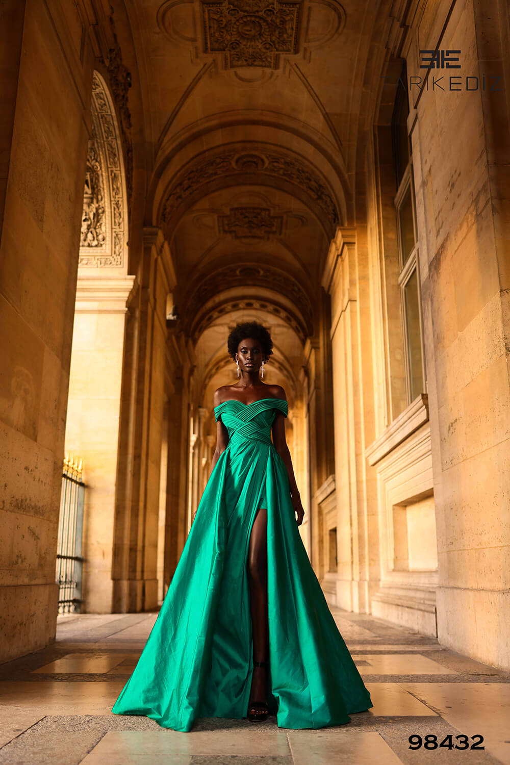 Shop Tarik Ediz 98432 Taffeta Fabric V-Neck Neckline A-Line Long Dress B Chic Fashions Shop Tarik Ediz 98432 Taffeta Fabric V-Neck Neckline A-Line Long Dress B Chic Fashions