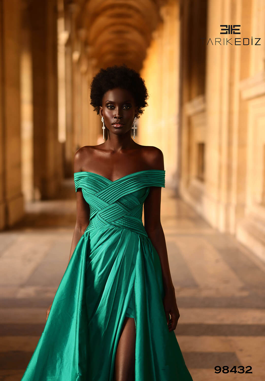 Shop Tarik Ediz 98432 Taffeta Fabric V-Neck Neckline A-Line Long Dress B Chic Fashions Shop Tarik Ediz 98432 Taffeta Fabric V-Neck Neckline A-Line Long Dress B Chic Fashions
